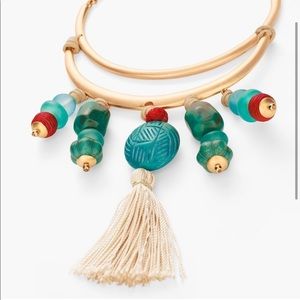 Chicos Red & Turquoise Bib Necklace